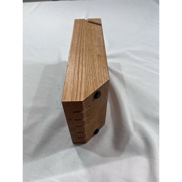 CUTCO Space Saver 5 Slot Solid Oak Knife Block - Picture 5 of 5